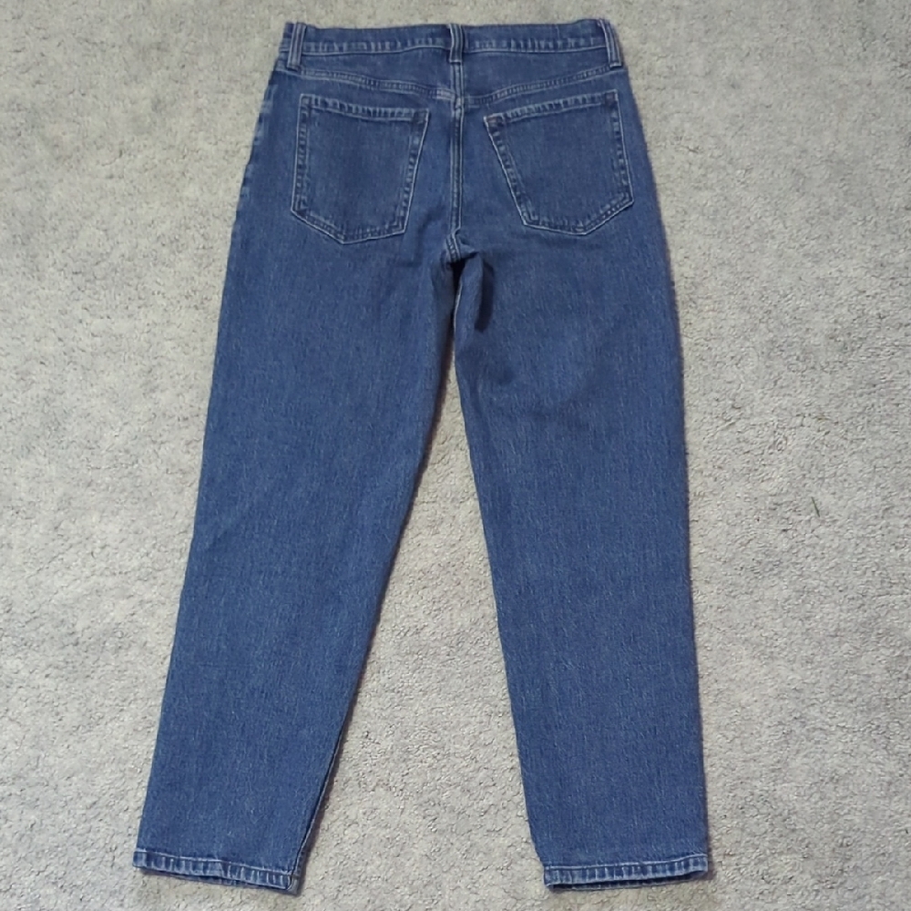 Banana Republic High Rise Straight Fit Dark Blue Jeans - Picture 5 of 6